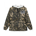 Camo Windbreaker Jacket — All-Over Print Lightweight Hooded Shell