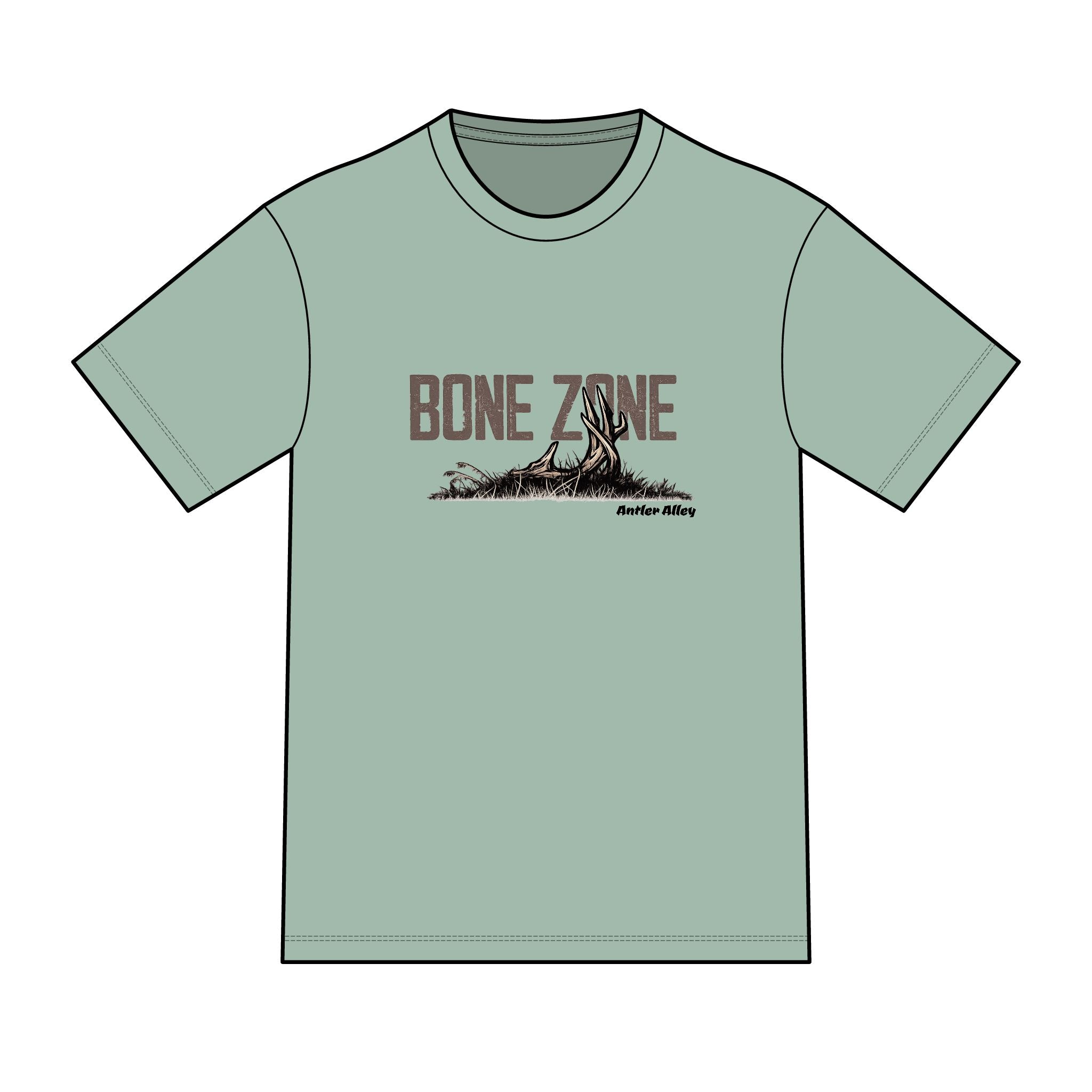 Bone Zone T-Shirt — Outdoor Hunting Skull Graphic Tee