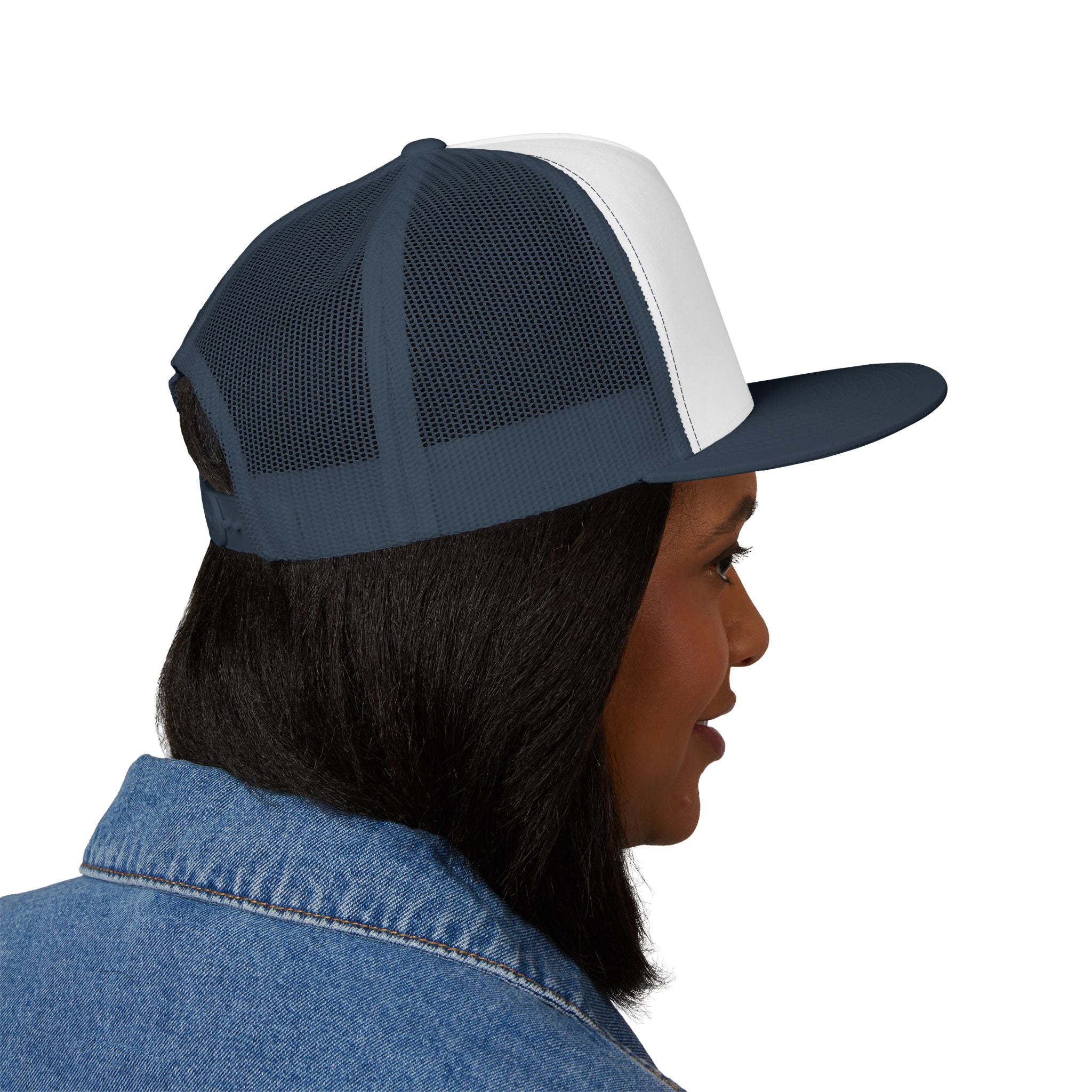 Mountains Embroidered Trucker Cap | Outdoor Hiking Patch