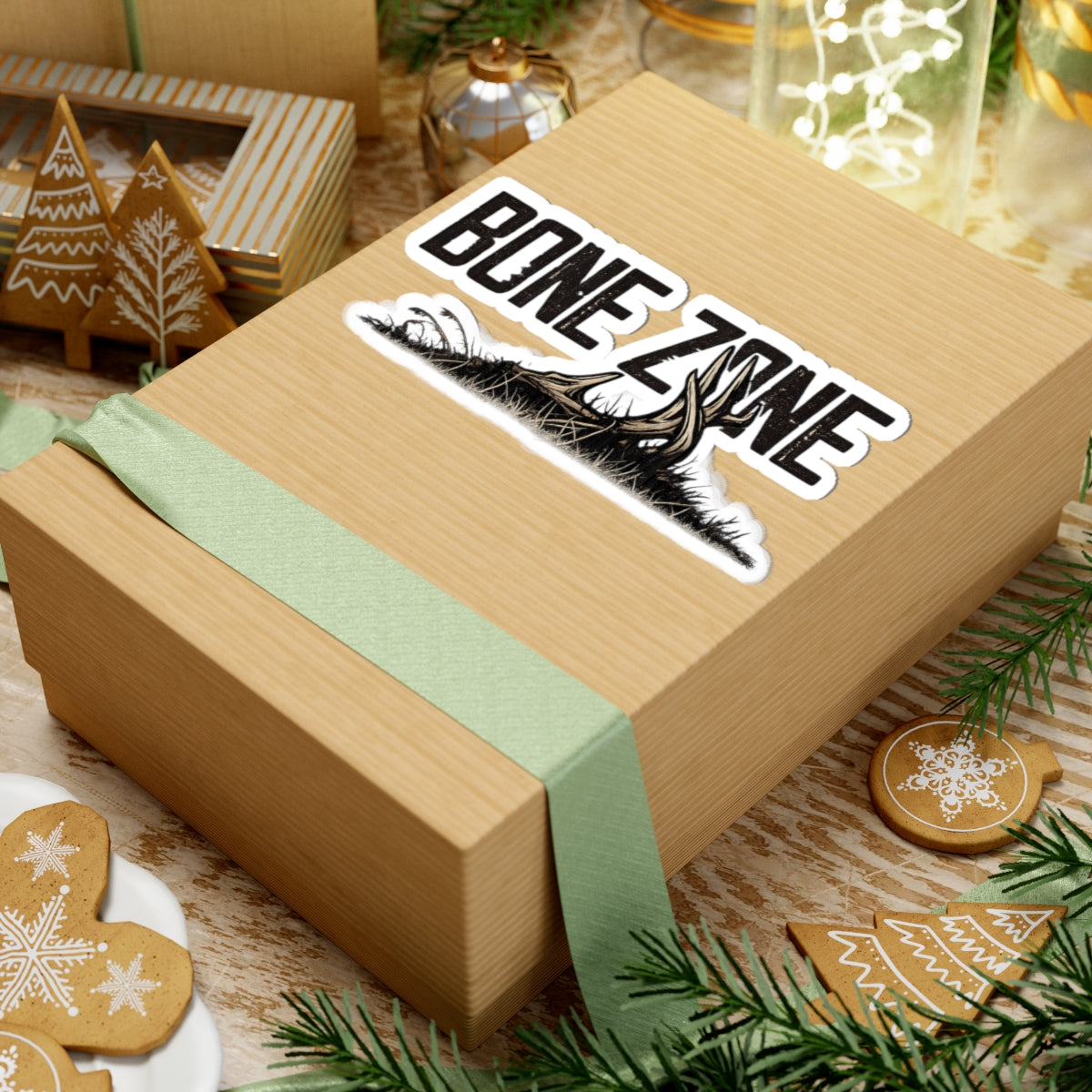 Bone Zone Sticker — Hunting Antler Graphic Kiss-Cut Sticker