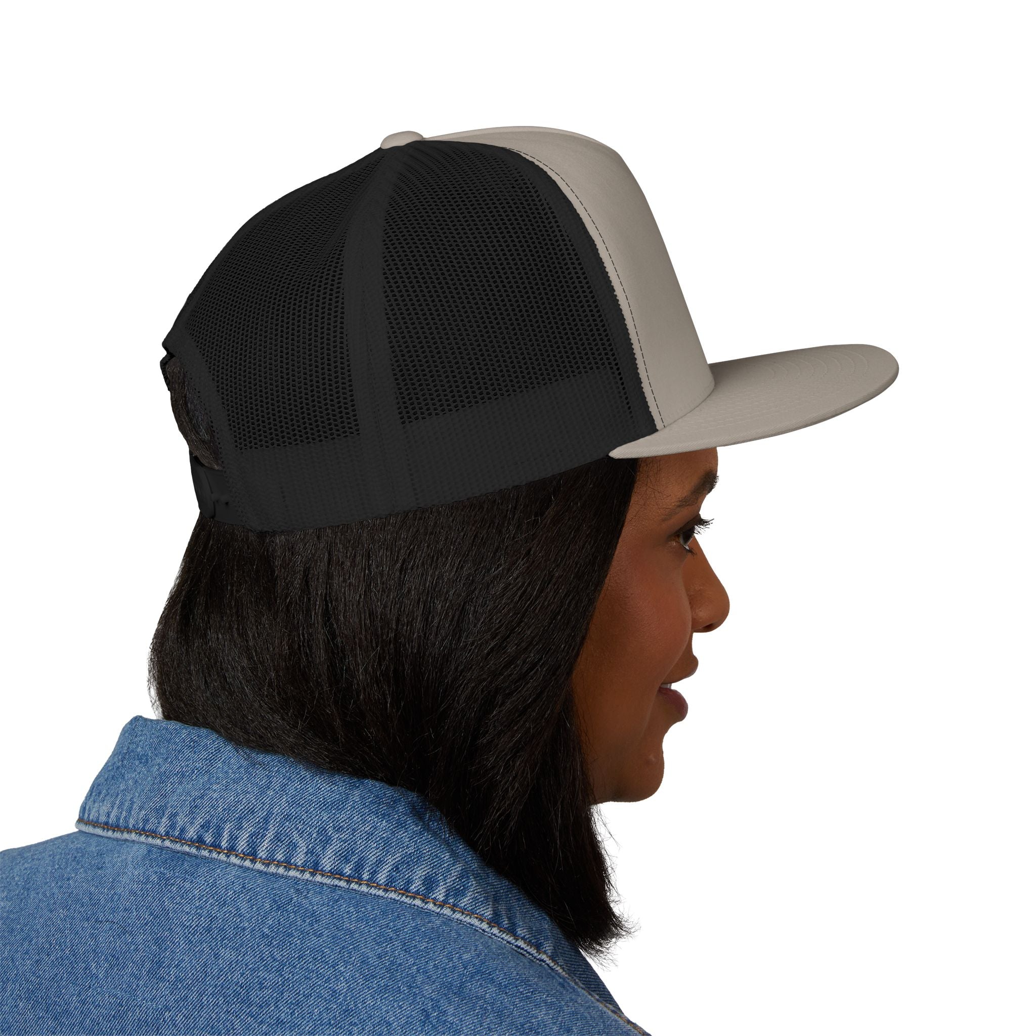 Mountains Embroidered Trucker Cap | Outdoor Hiking Patch