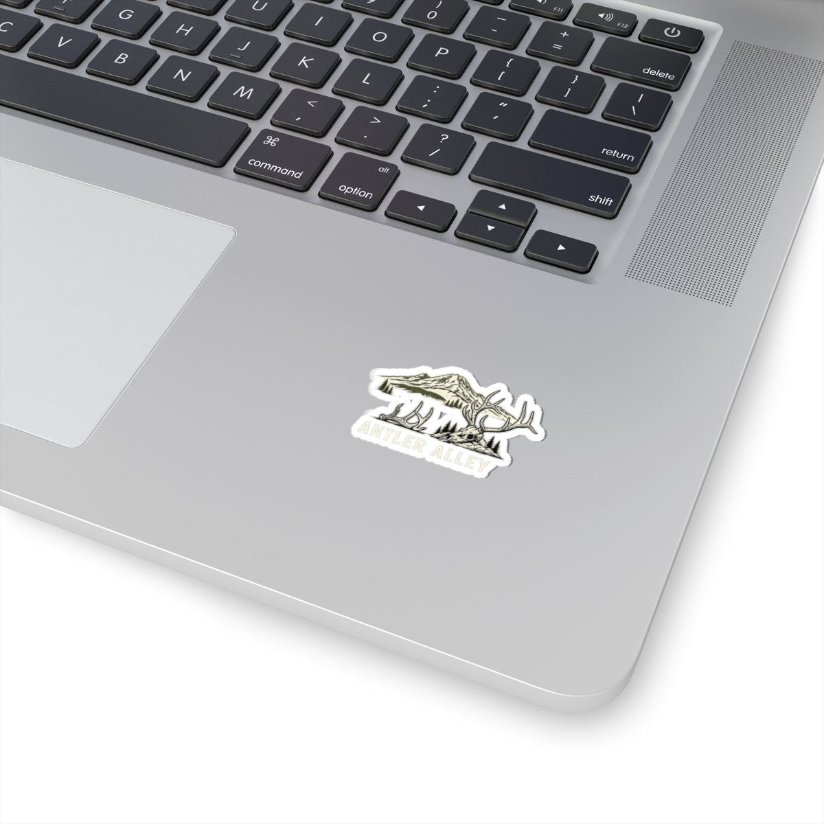 Antler Alley Deer Skull Mountain Sticker | Kiss-Cut Vinyl Decal
