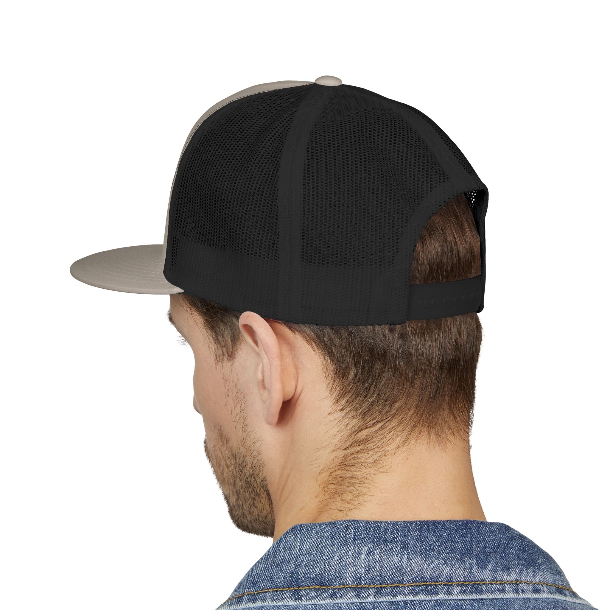 Mountains Embroidered Trucker Cap | Outdoor Hiking Patch