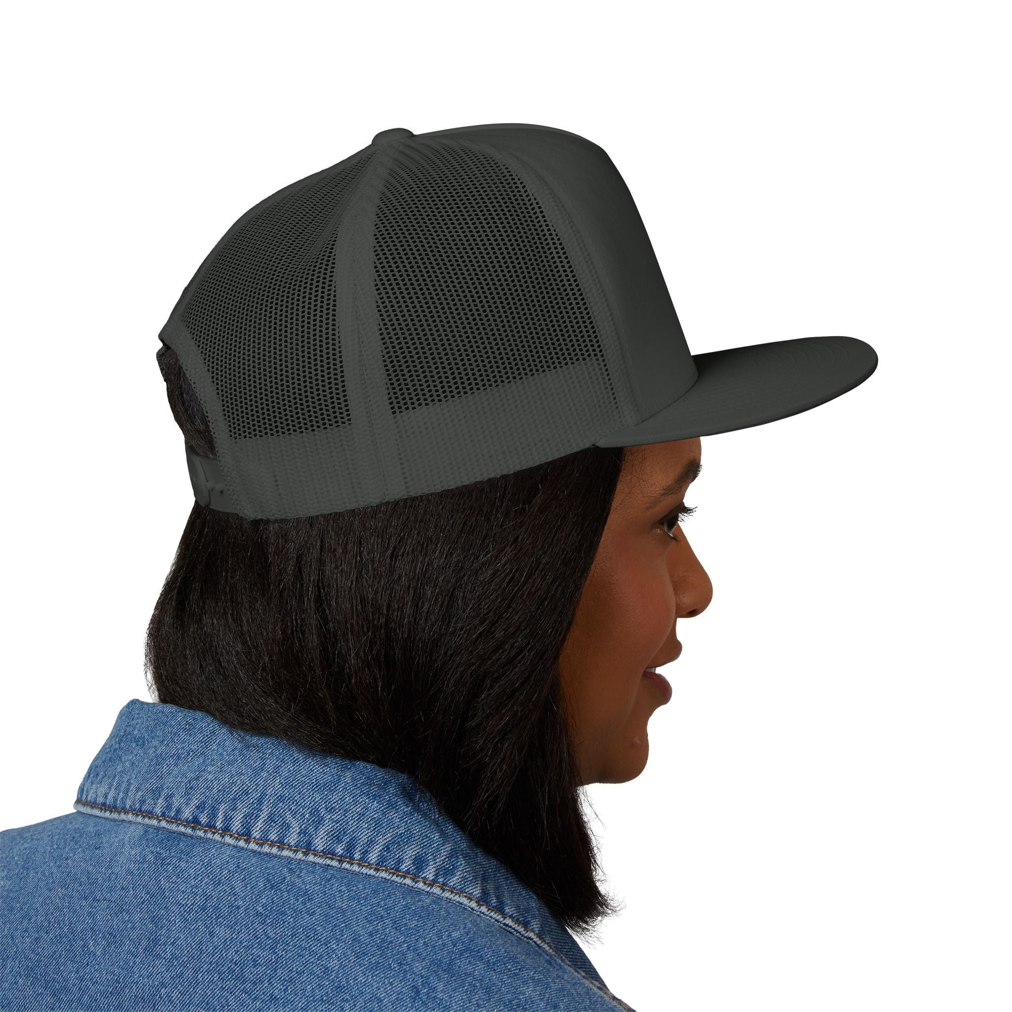 Mountains Embroidered Trucker Cap | Outdoor Hiking Patch
