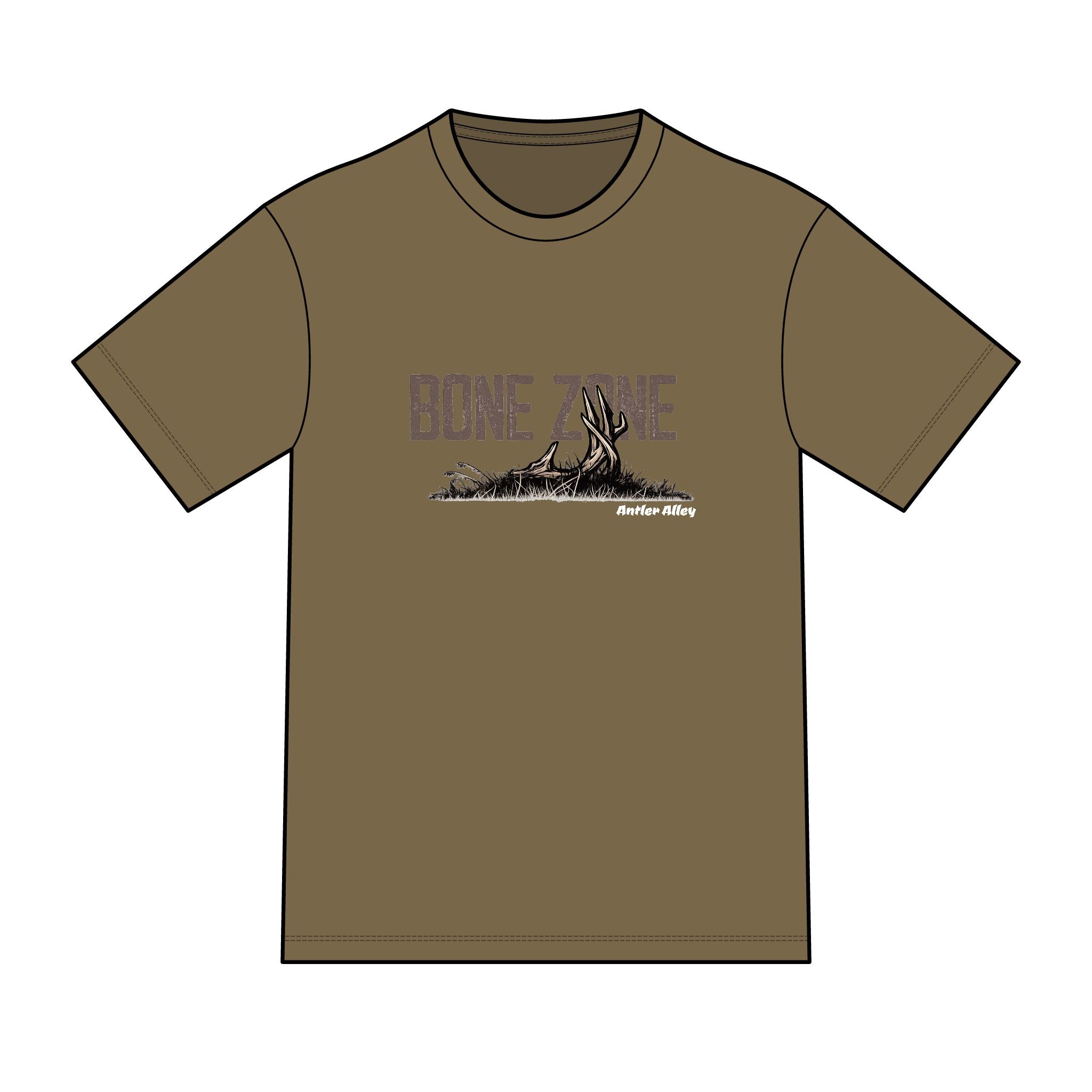 Bone Zone T-Shirt — Outdoor Hunting Skull Graphic Tee