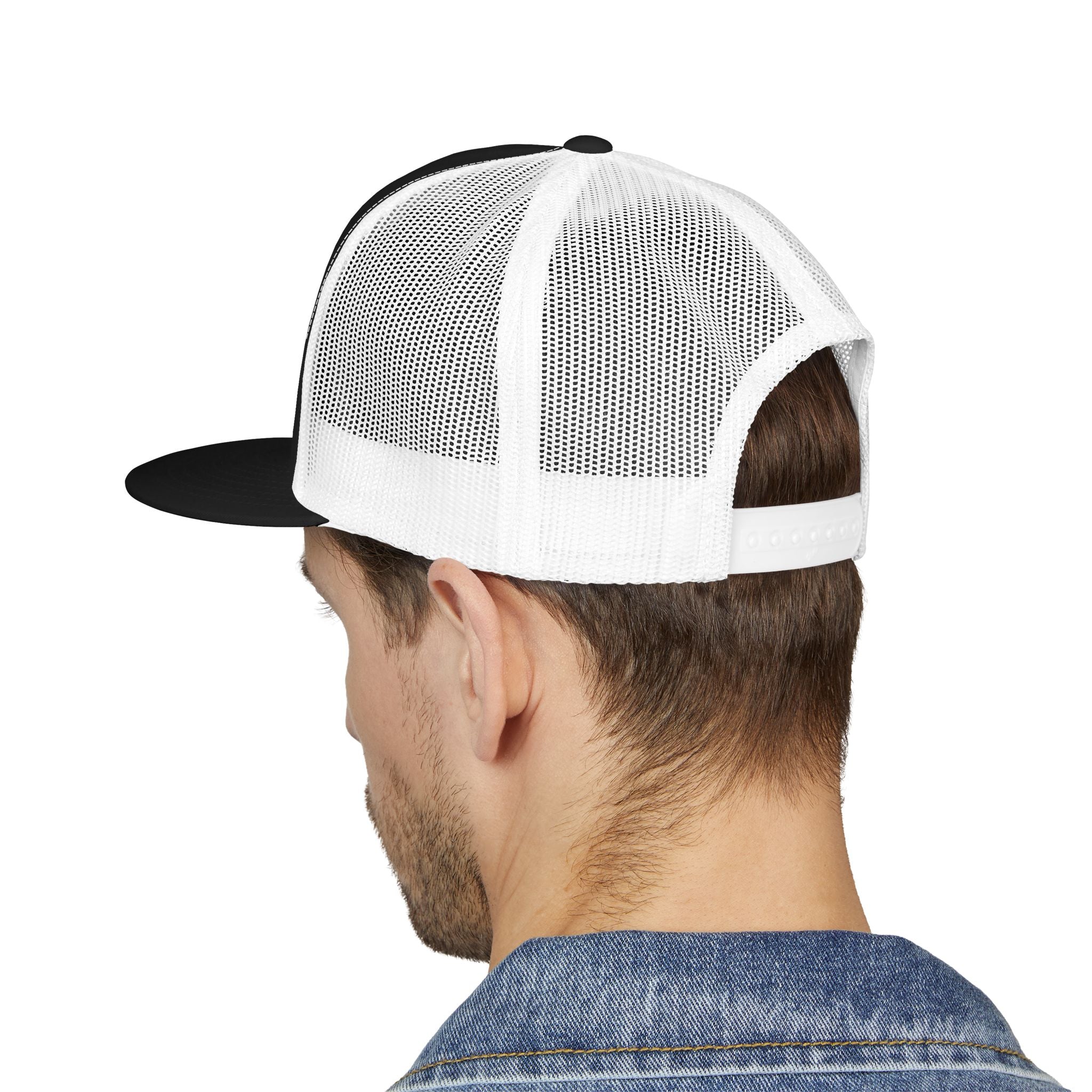 Mountains Embroidered Trucker Cap | Outdoor Hiking Patch