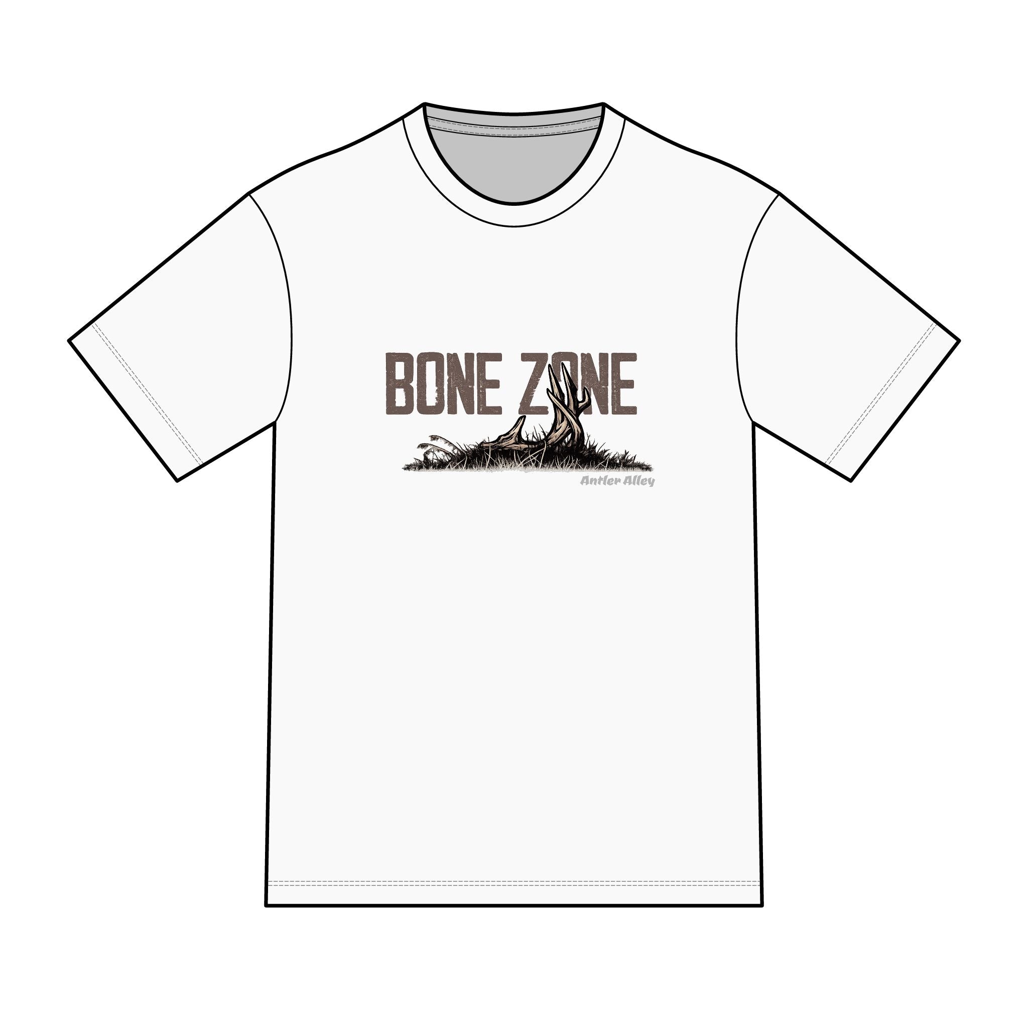 Bone Zone T-Shirt — Outdoor Hunting Skull Graphic Tee