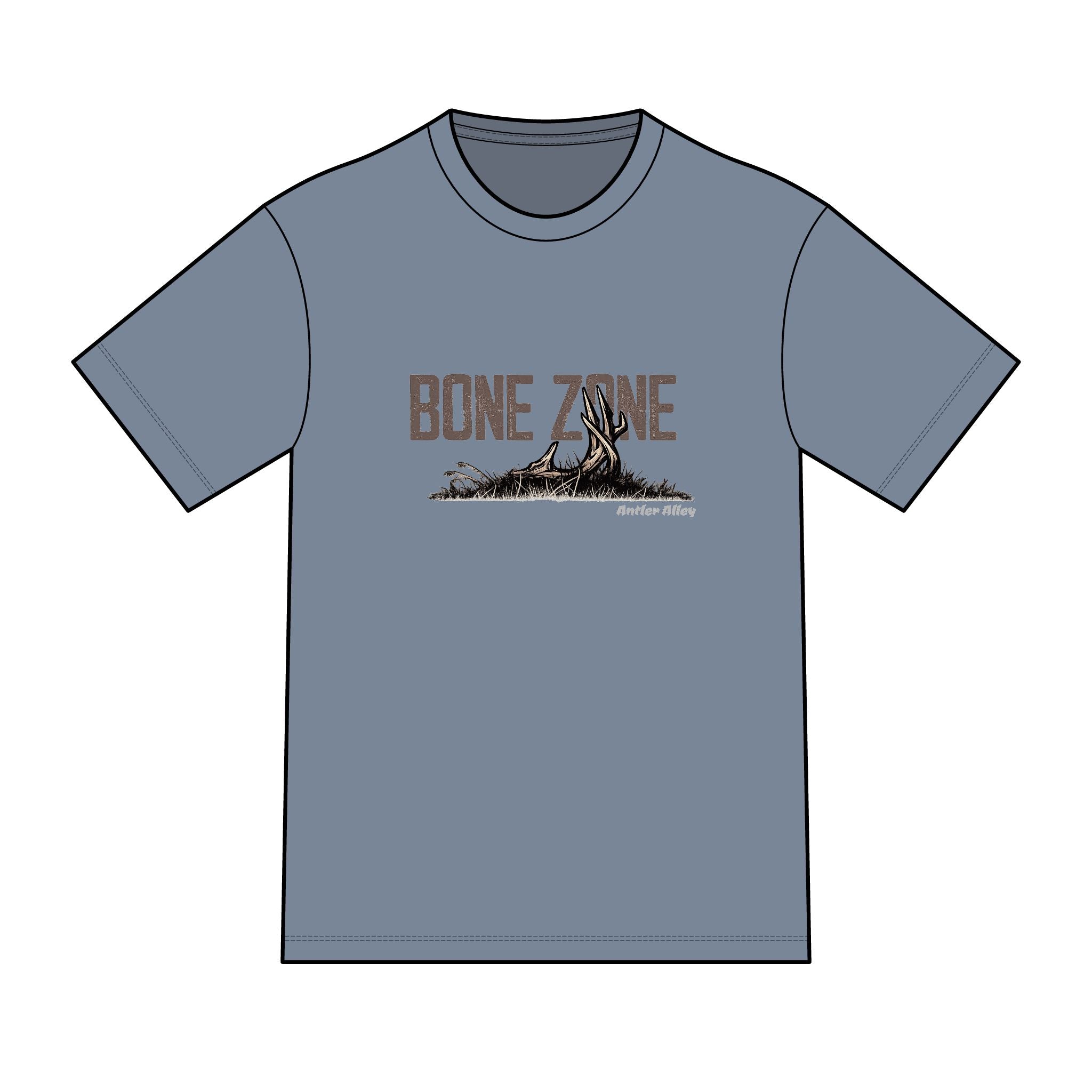 Bone Zone T-Shirt — Outdoor Hunting Skull Graphic Tee