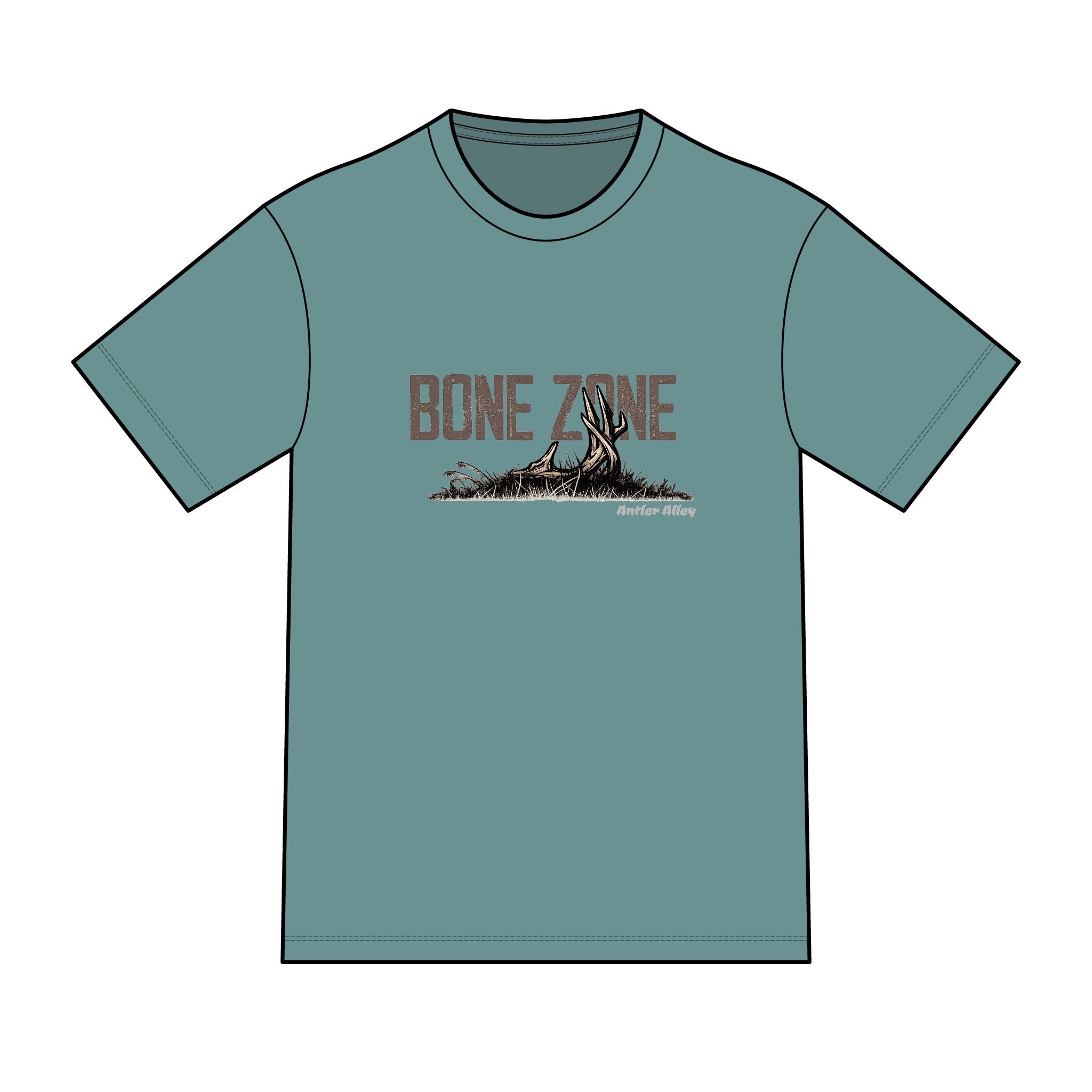 Bone Zone T-Shirt — Outdoor Hunting Skull Graphic Tee