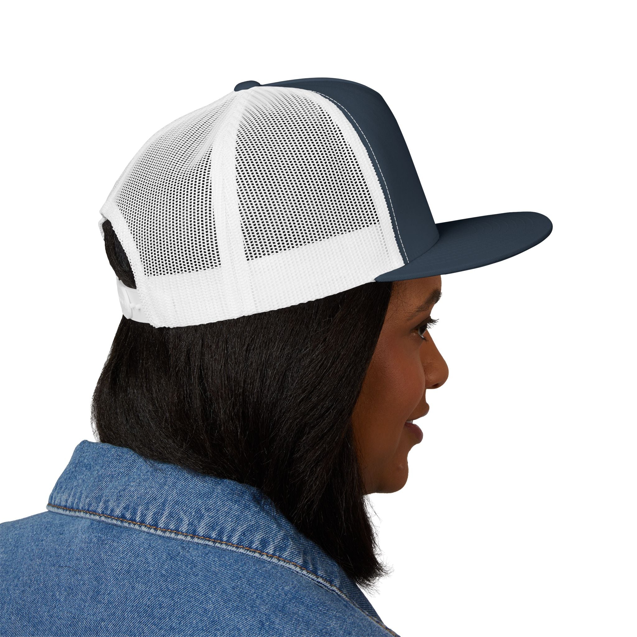Mountains Embroidered Trucker Cap | Outdoor Hiking Patch