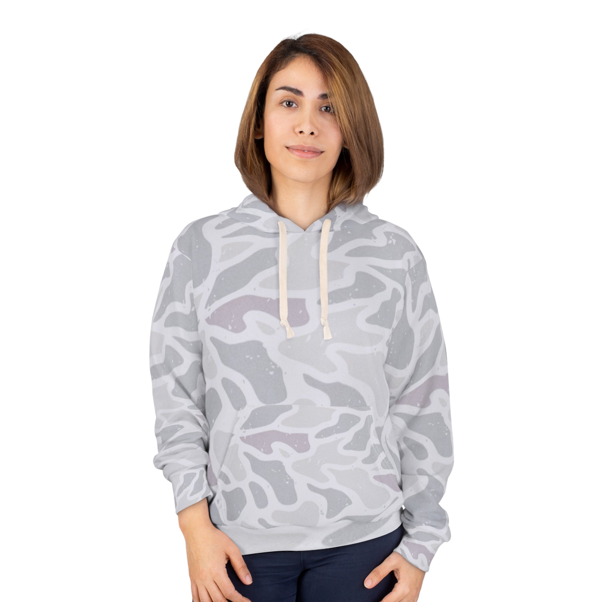 Deer Camouflage Hoodie – Vintage Buck Graphic All-Over Print Pullover