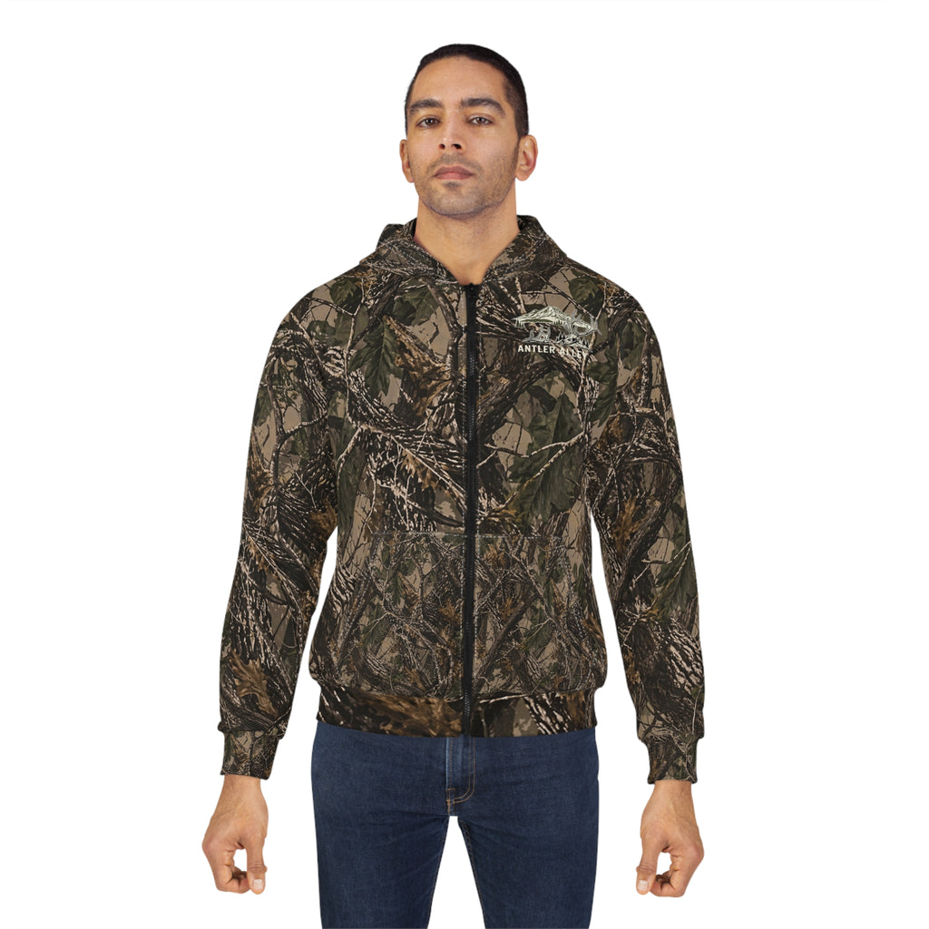 Camo Zip Hoodie — Realtree-Style Full-Zip Hooded Jacket