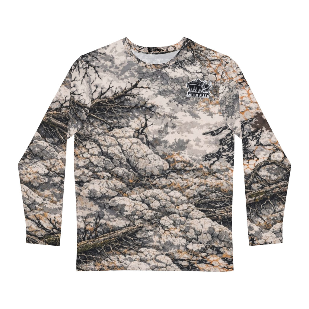 Camouflage Long Sleeve Shirt — All-Over Forest Camo Print
