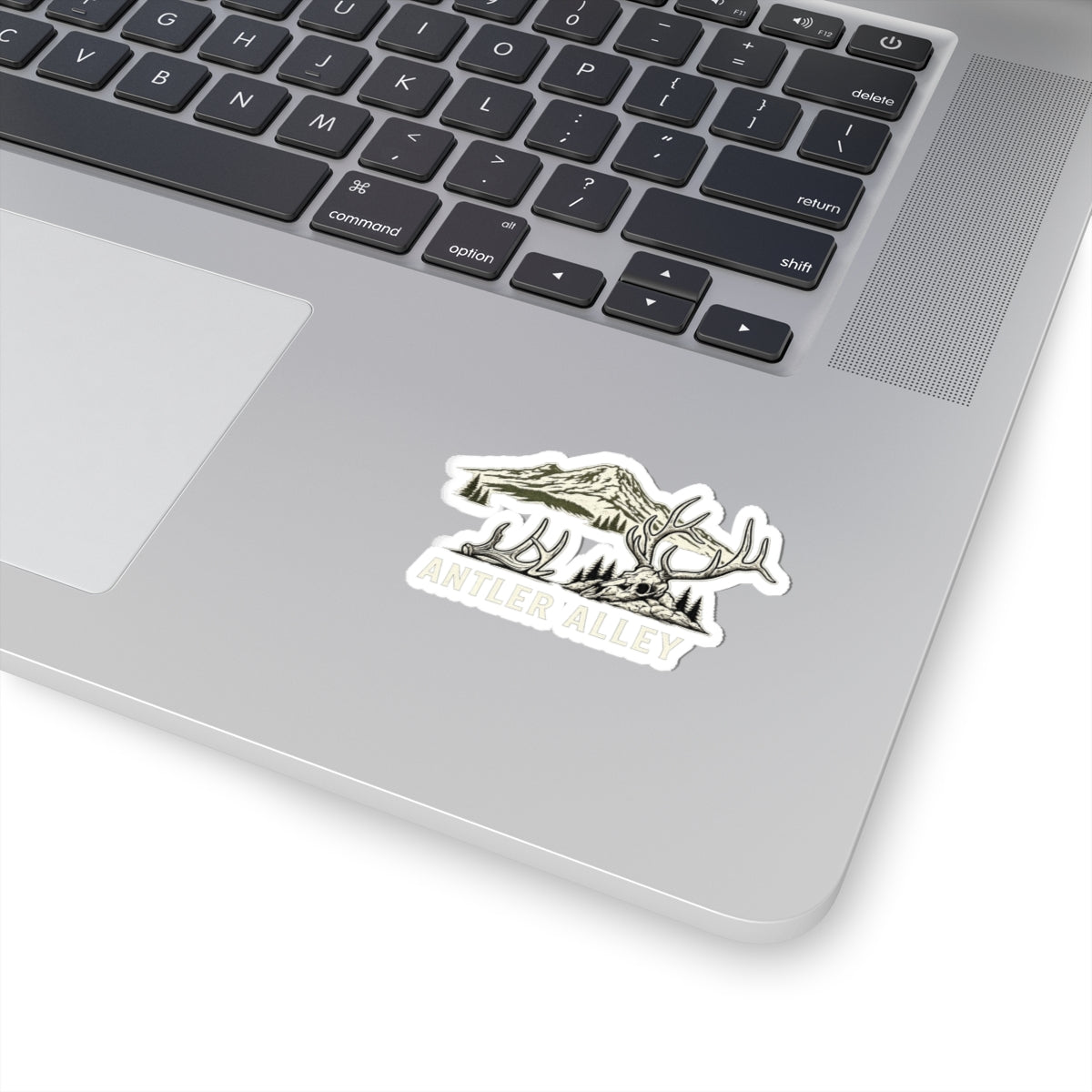Antler Alley Deer Skull Mountain Sticker | Kiss-Cut Vinyl Decal