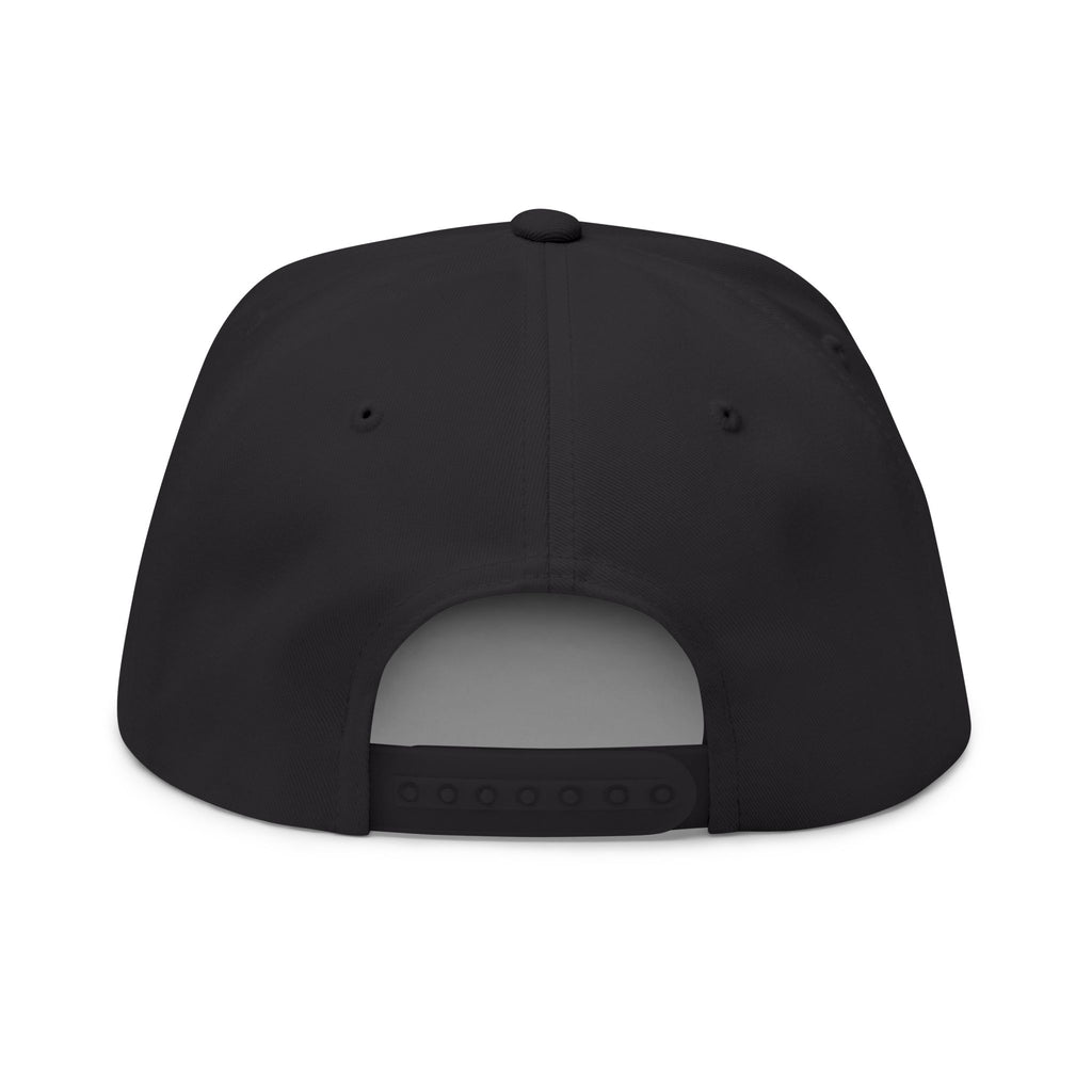 Antler Alley Cabin Logo Flat Bill Cap | Embroidered Snapback Hat