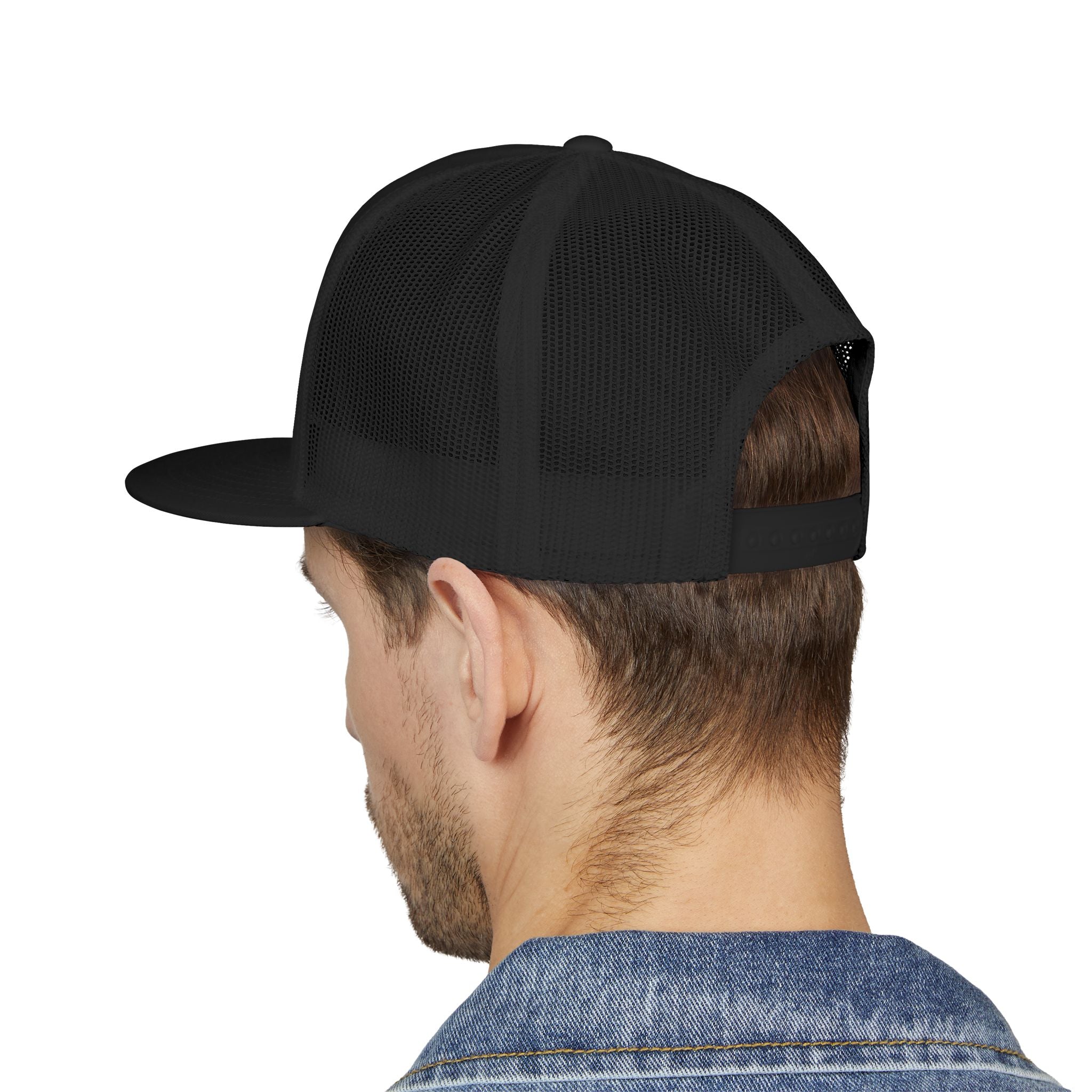Mountains Embroidered Trucker Cap | Outdoor Hiking Patch
