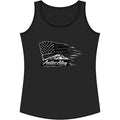 Women's Performance Tank Top - American Flag Mountain 'Antler Alley' Graphic