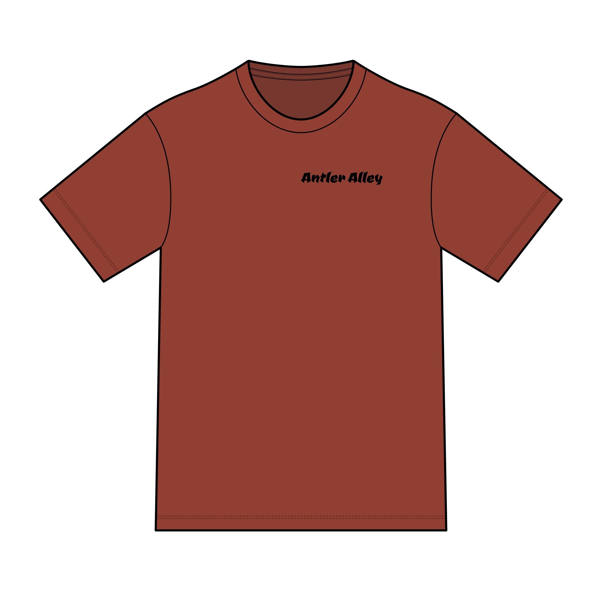 Antler Alley American Flag Tee - Men's Hunting Graphic T-Shirt
