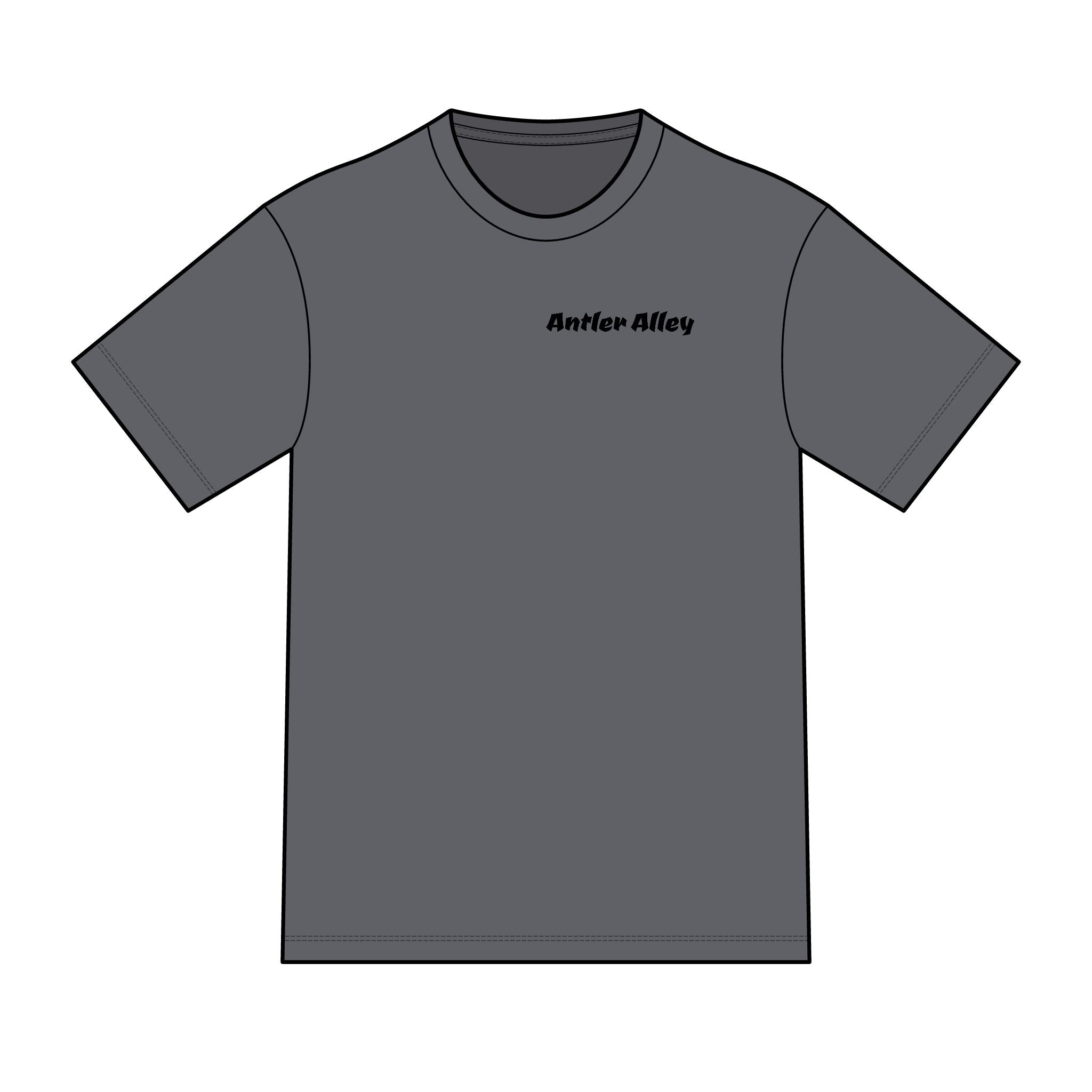 Antler Alley American Flag Tee - Men's Hunting Graphic T-Shirt