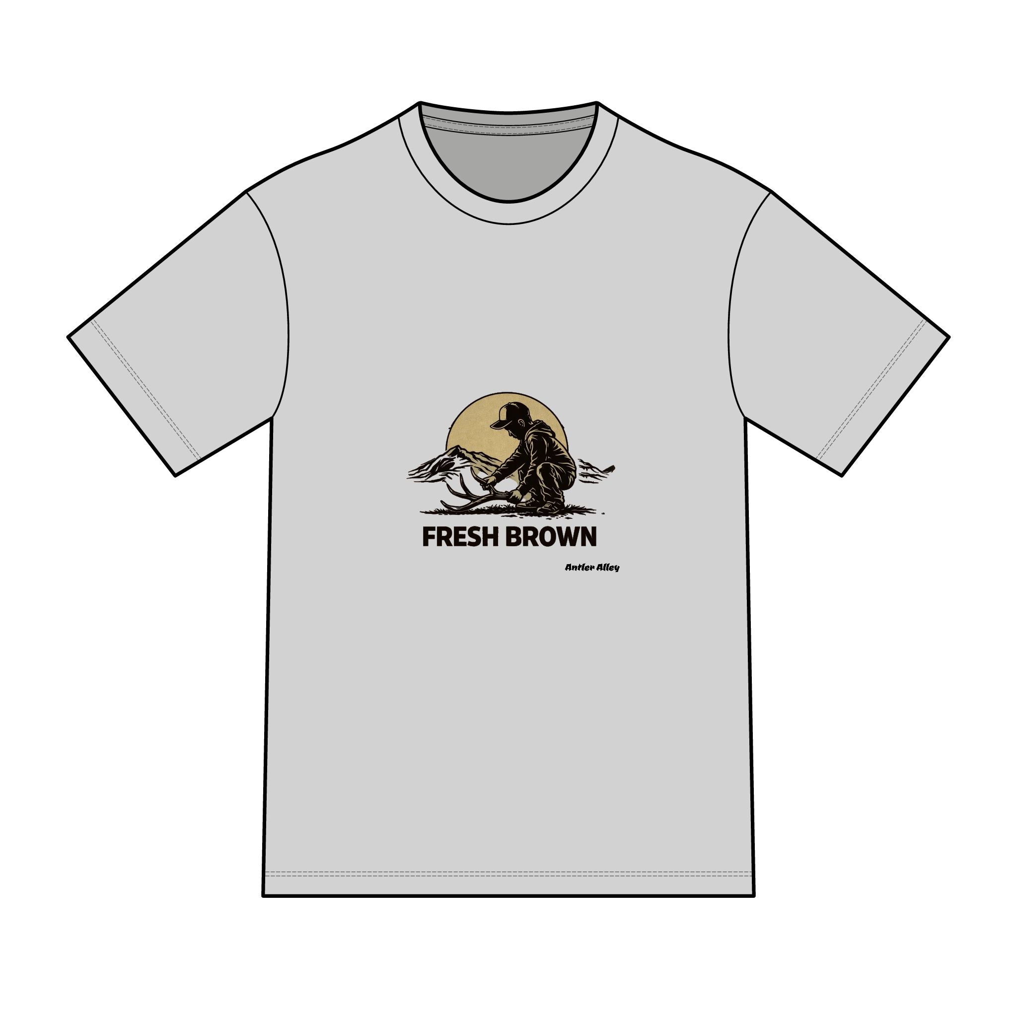 Fresh Brown shed antler T-Shirt — Sunset Beach Graphic Tee