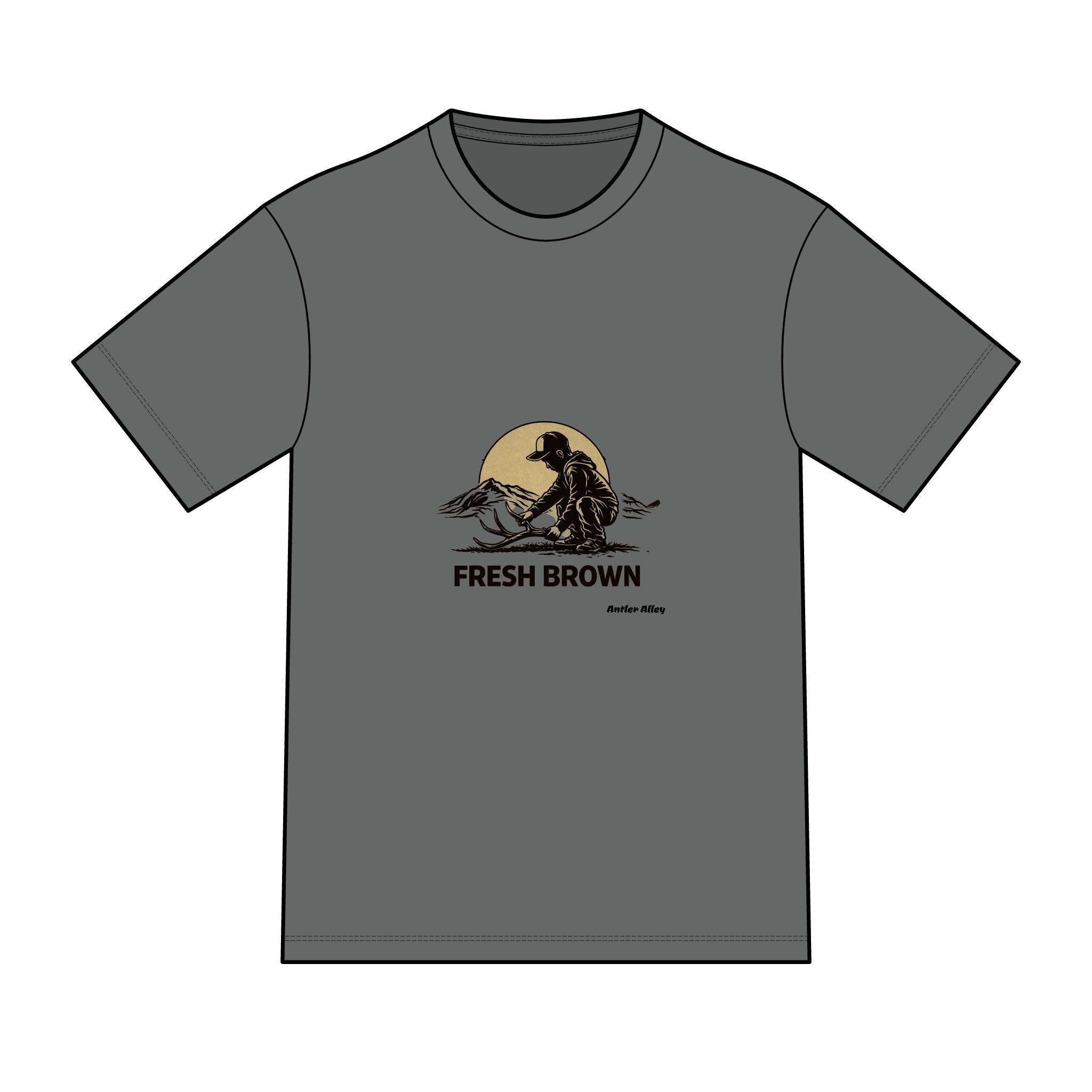 Fresh Brown shed antler T-Shirt — Sunset Beach Graphic Tee