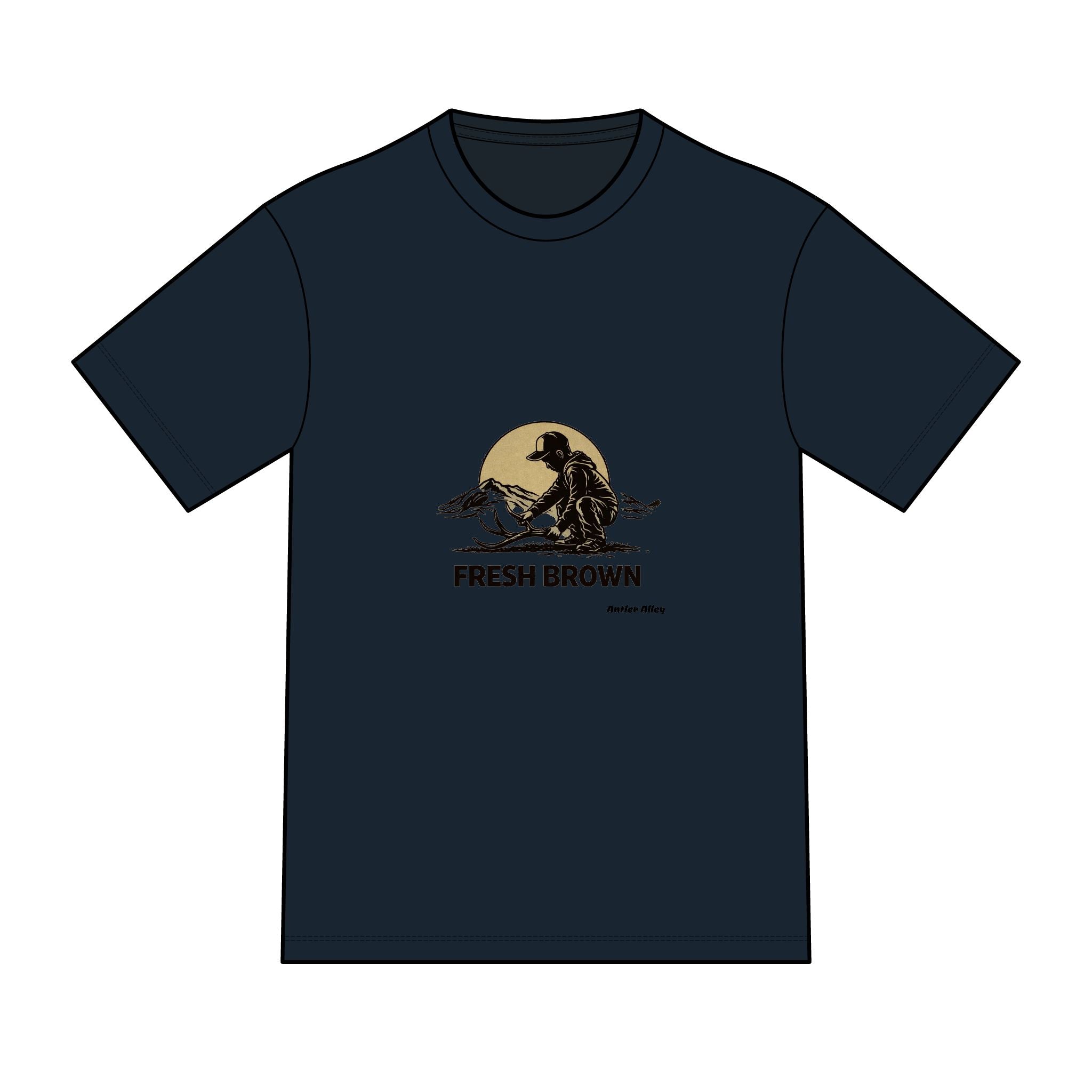 Fresh Brown shed antler T-Shirt — Sunset Beach Graphic Tee