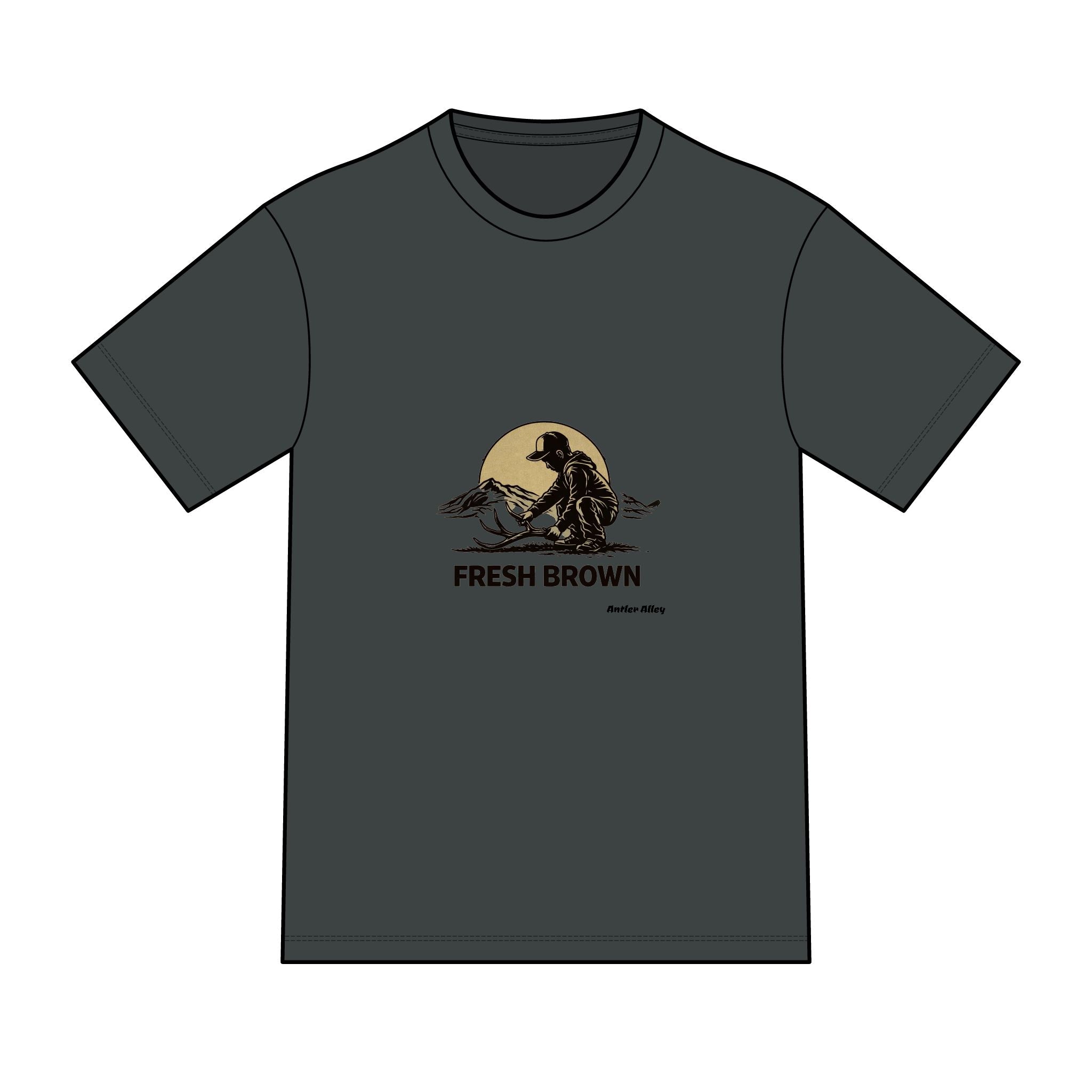 Fresh Brown shed antler T-Shirt — Sunset Beach Graphic Tee