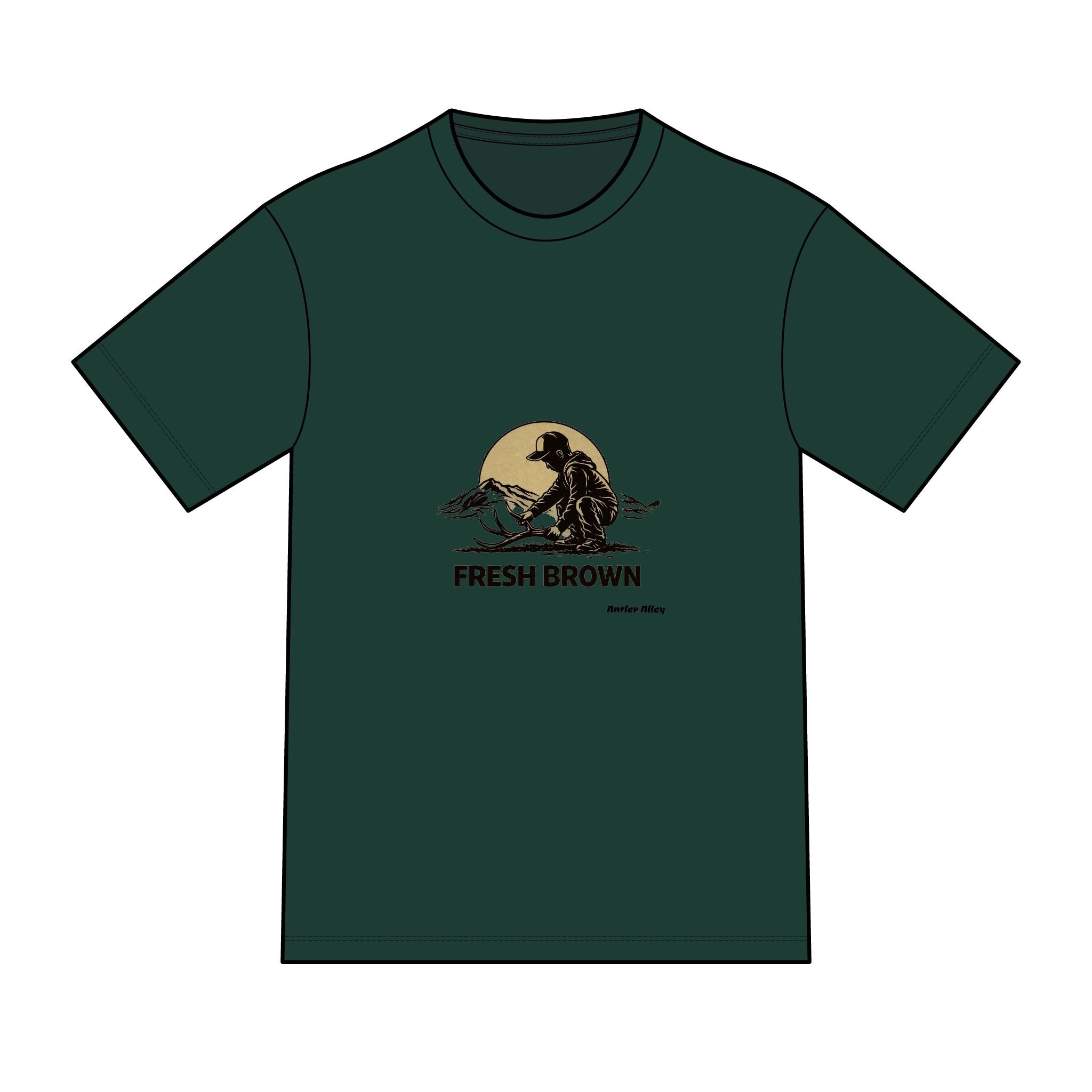 Fresh Brown shed antler T-Shirt — Sunset Beach Graphic Tee