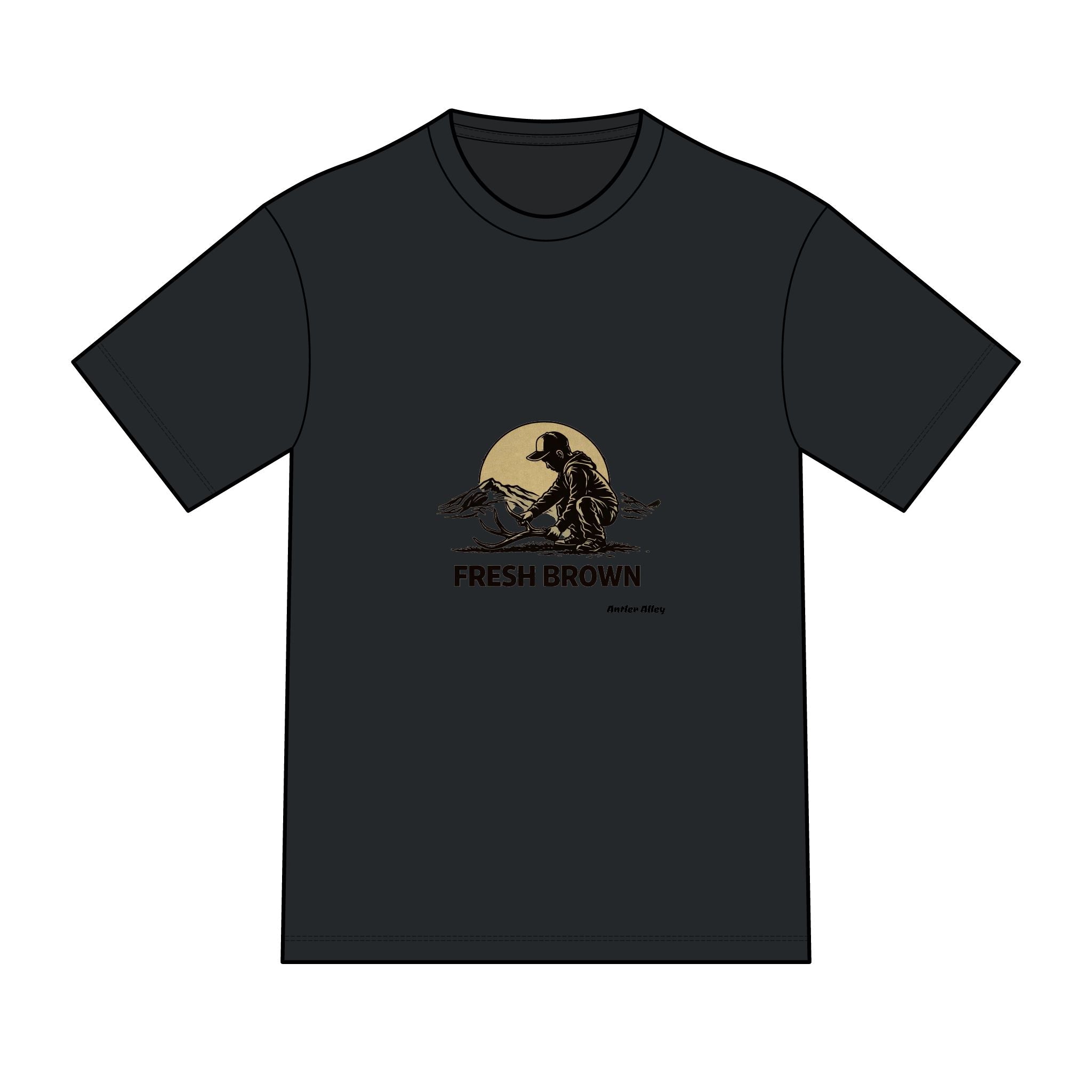 Fresh Brown shed antler T-Shirt — Sunset Beach Graphic Tee