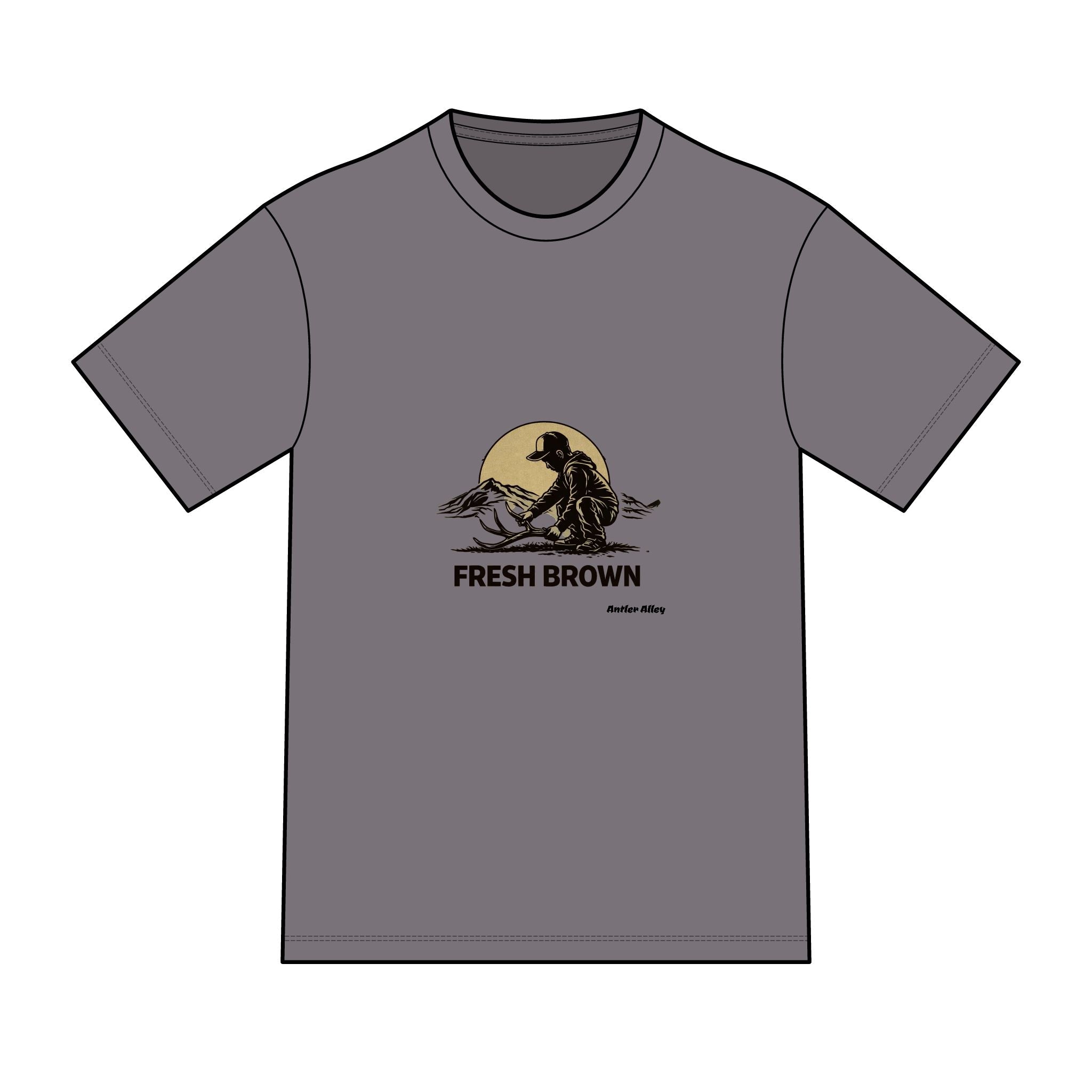 Fresh Brown shed antler T-Shirt — Sunset Beach Graphic Tee