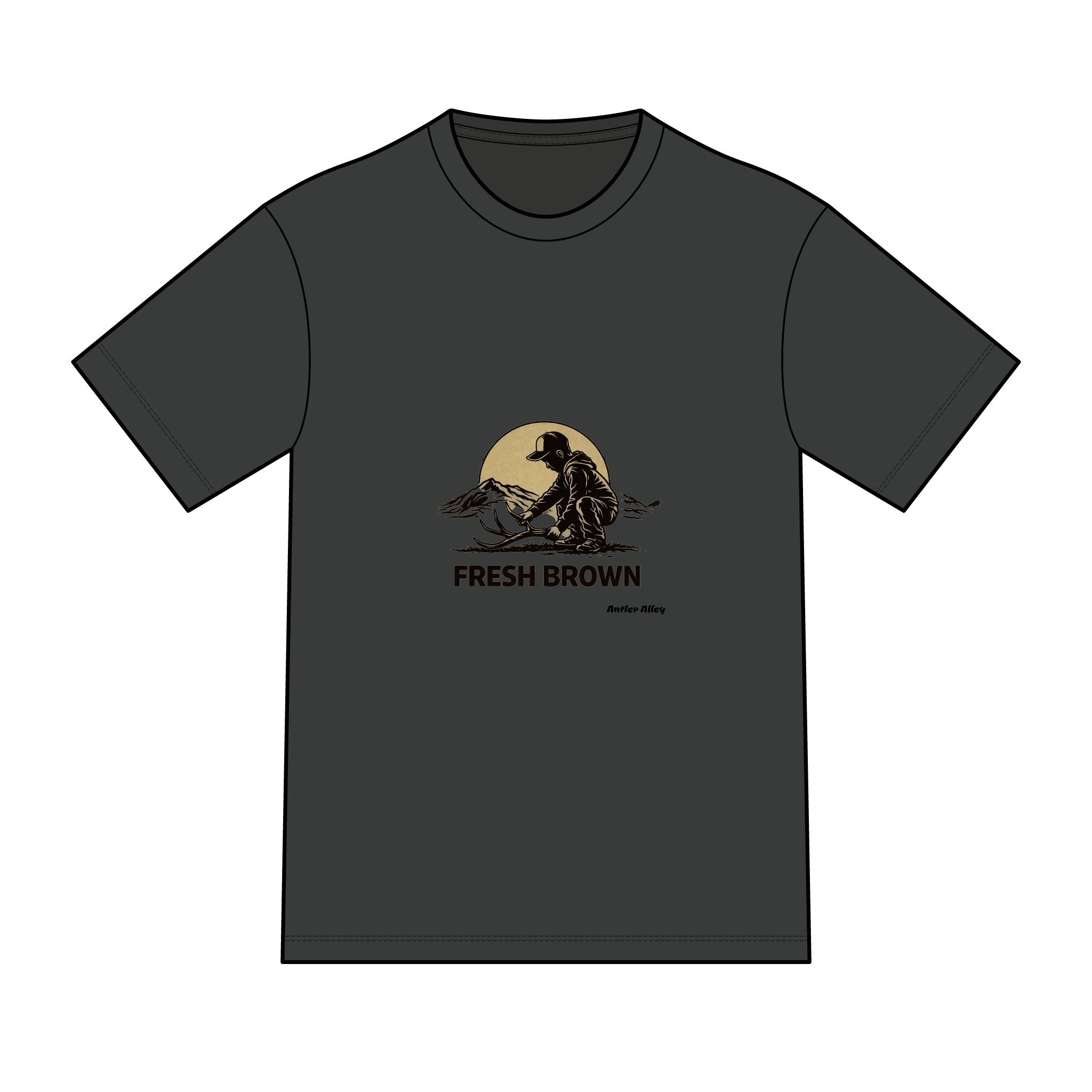 Fresh Brown shed antler T-Shirt — Sunset Beach Graphic Tee