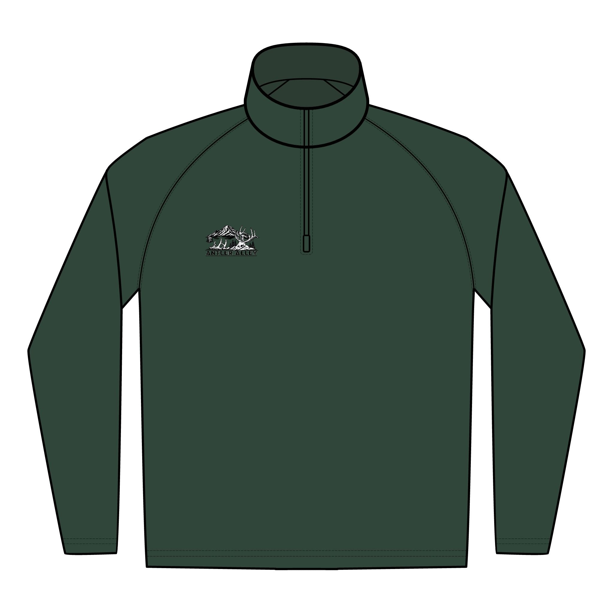 Embroidered Quarter-Zip Pullover — Men’s Sport-Wick Stretch