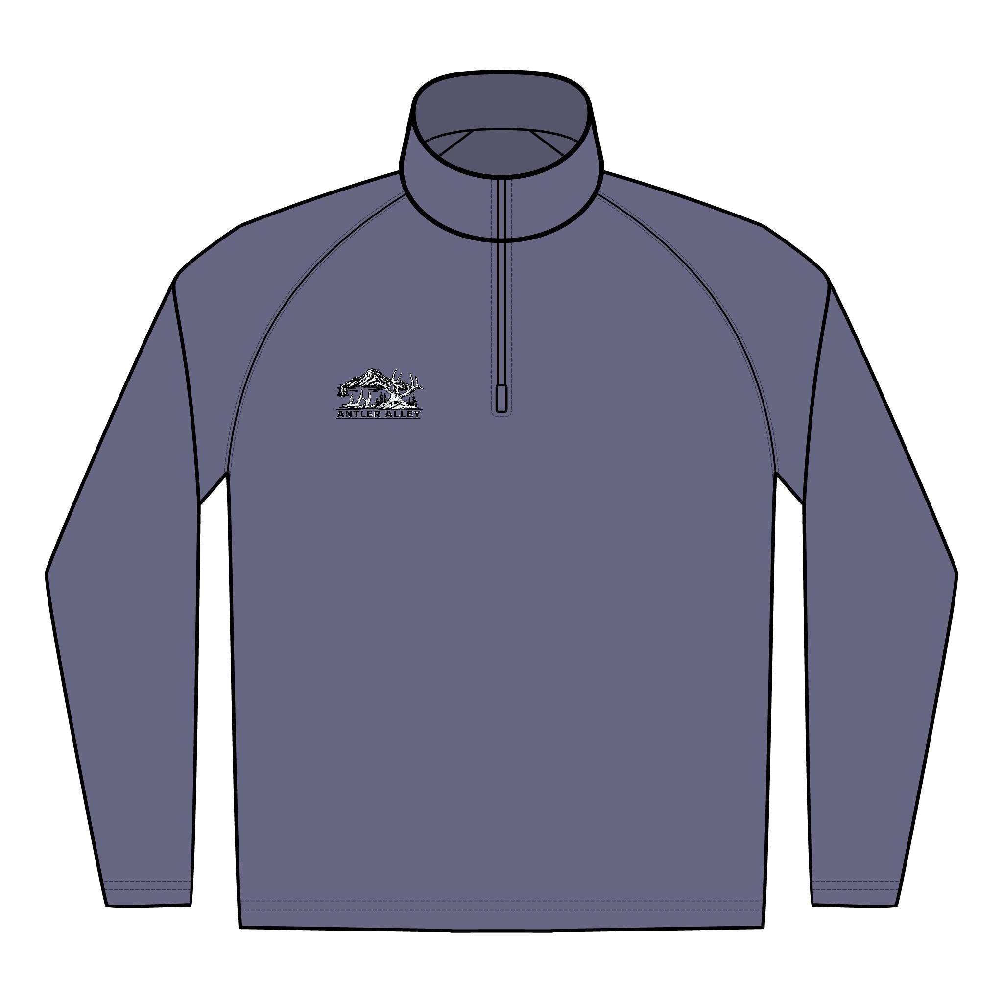 Embroidered Quarter-Zip Pullover — Men’s Sport-Wick Stretch