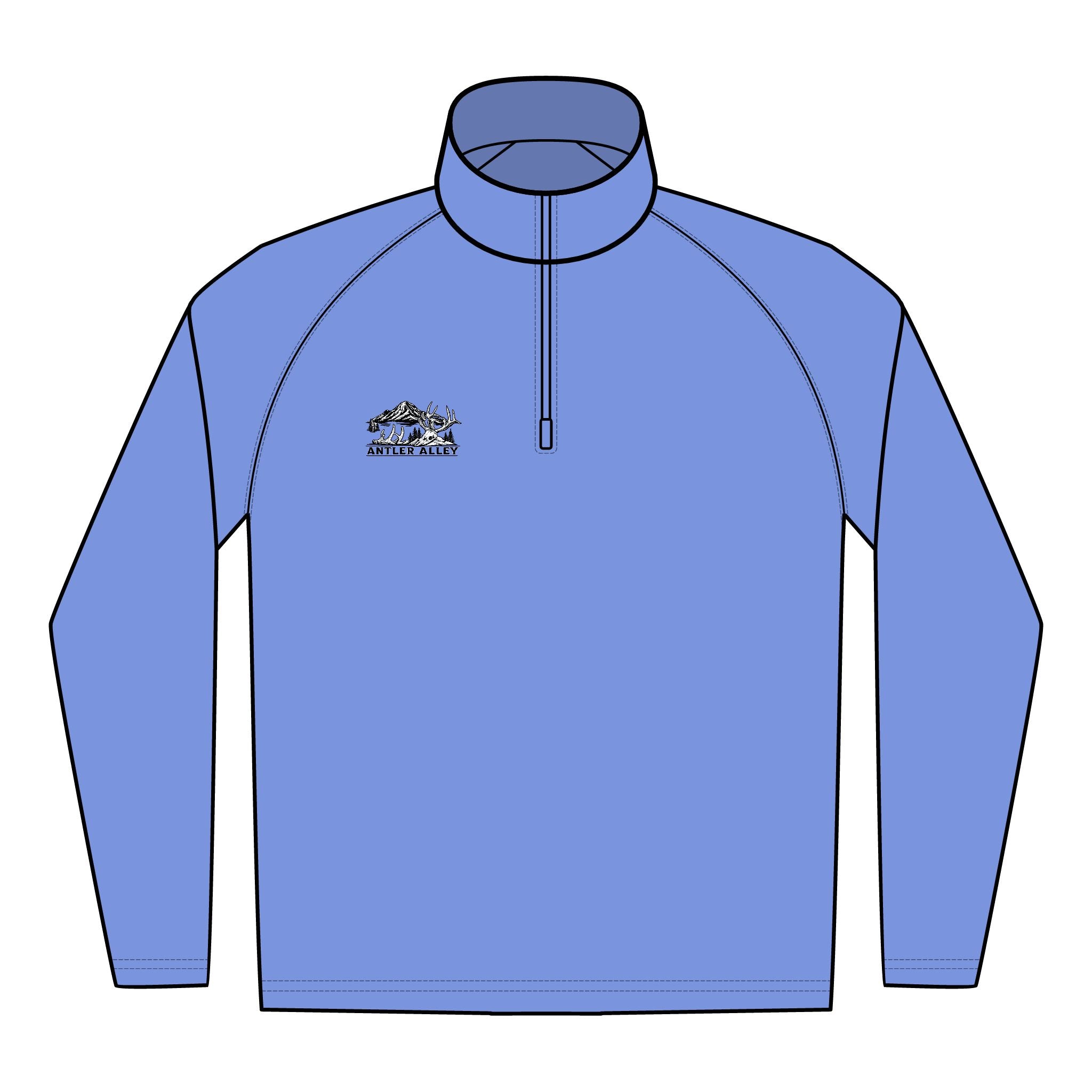 Embroidered Quarter-Zip Pullover — Men’s Sport-Wick Stretch