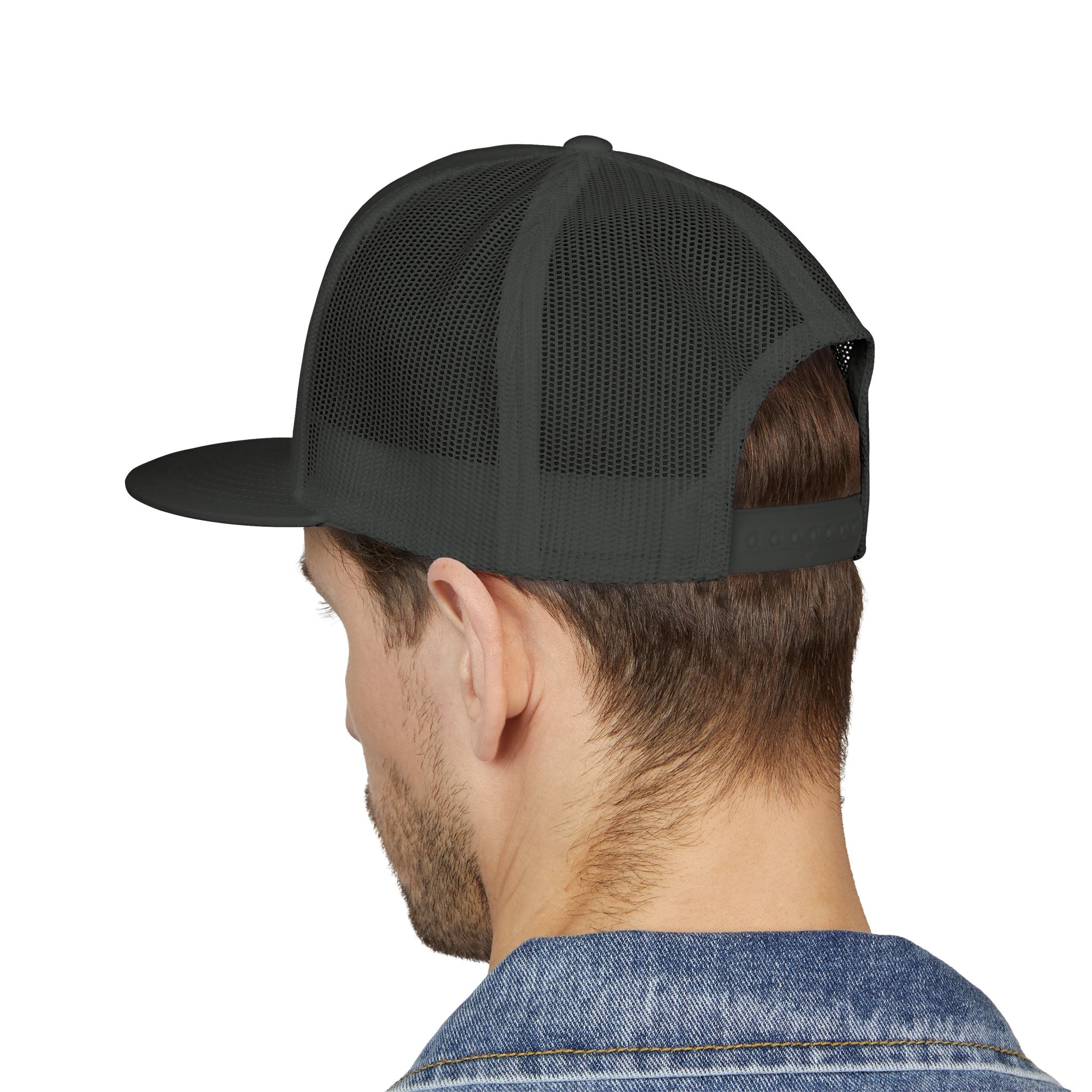 Mountains Embroidered Trucker Cap | Outdoor Hiking Patch