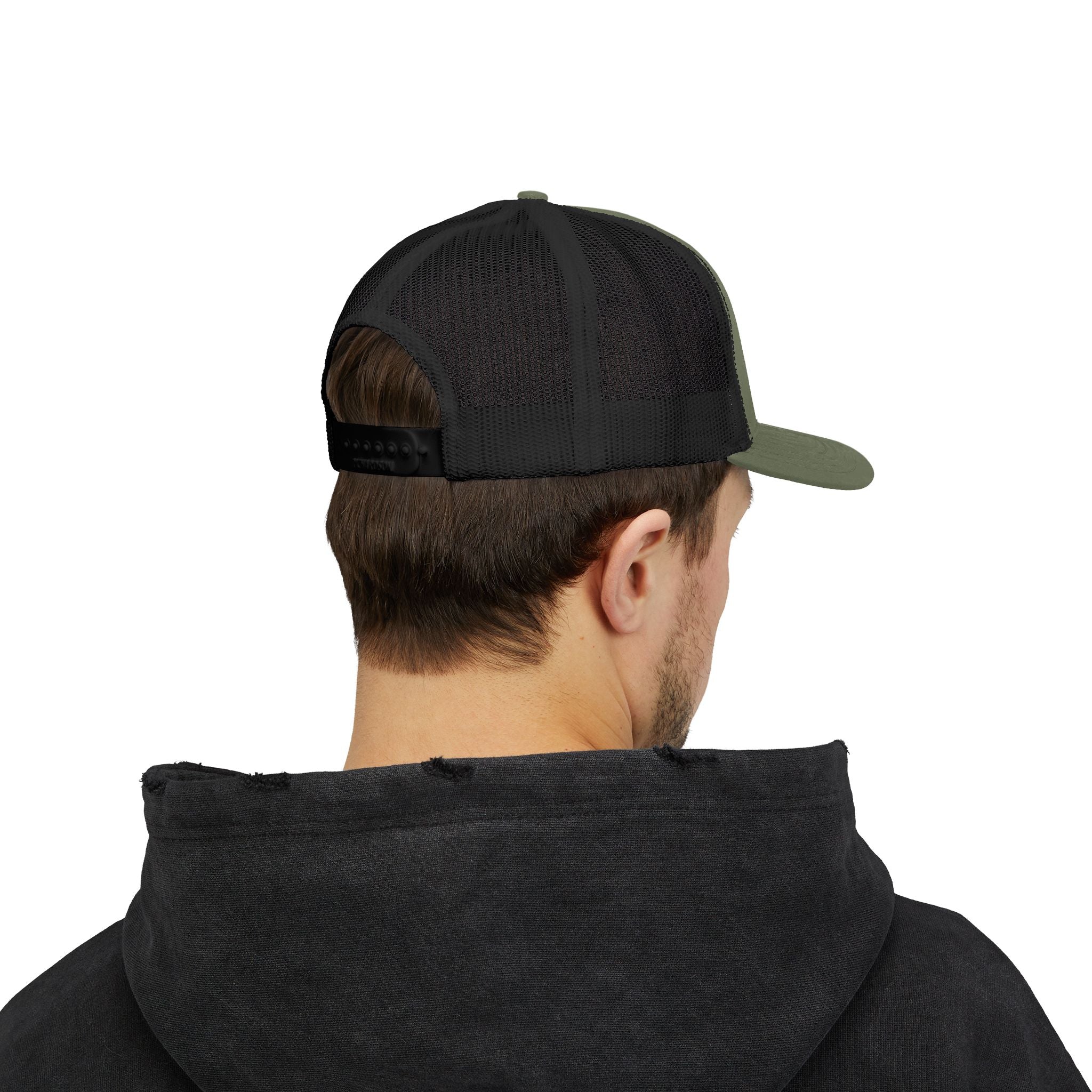 Antler Alley deer and mountain logo Snapback Cap | Trucker hat